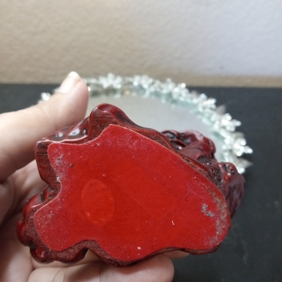 GORGEOUS Chinese Cinnabar 5" Rooster Figurine - Picture 4 of 6